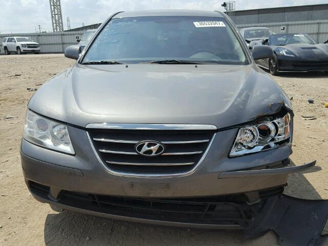 5NPET46C09H511696 - 2009 HYUNDAI SONATA GLS GRAY photo 9