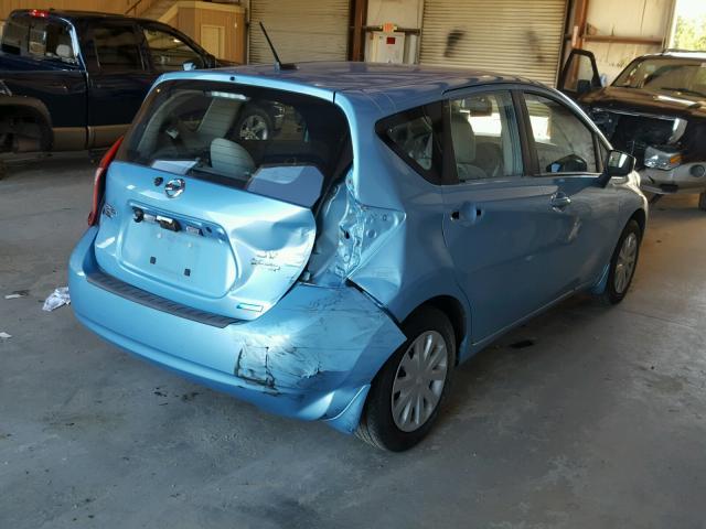 3N1CE2CP6FL384528 - 2015 NISSAN VERSA NOTE BLUE photo 4