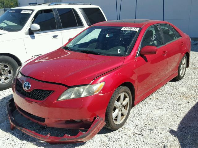 4T1BK46K68U067043 - 2008 TOYOTA CAMRY LE წითელი ფოტო 2