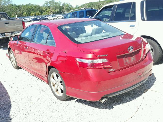 4T1BK46K68U067043 - 2008 TOYOTA CAMRY LE RED photo 3