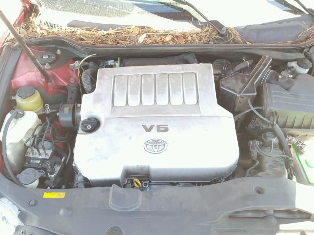 4T1BK46K68U067043 - 2008 TOYOTA CAMRY LE წითელი ფოტო 7