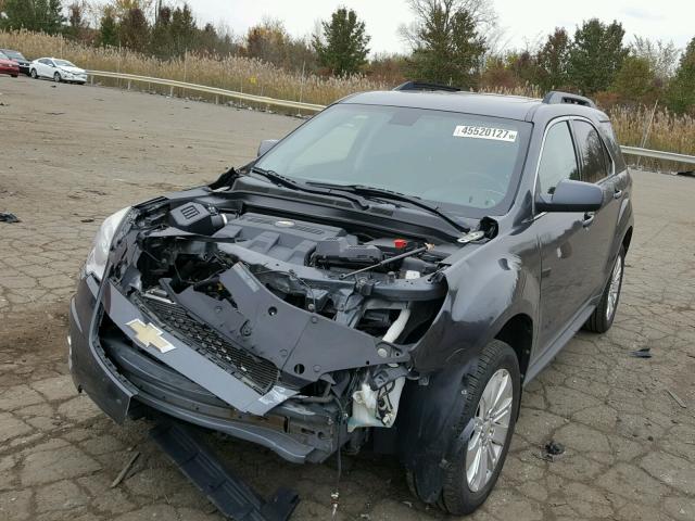 2CNFLNE53B6364017 - 2011 CHEVROLET EQUINOX LT GRAY photo 2