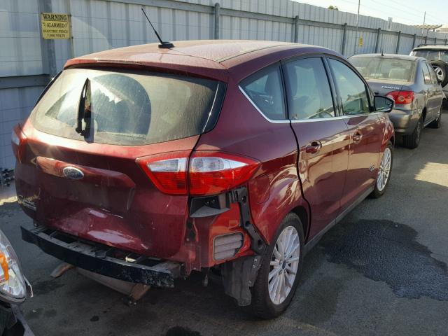 1FADP5CU4FL112239 - 2015 FORD C-MAX PREM RED photo 4