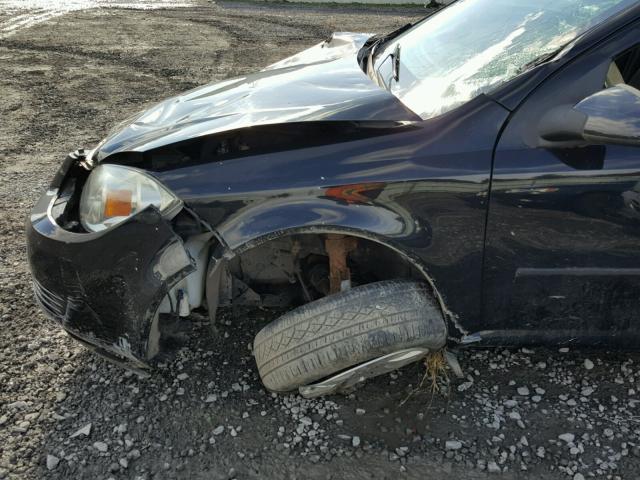 1G1AD5F57A7150150 - 2010 CHEVROLET COBALT 1LT BLACK photo 9