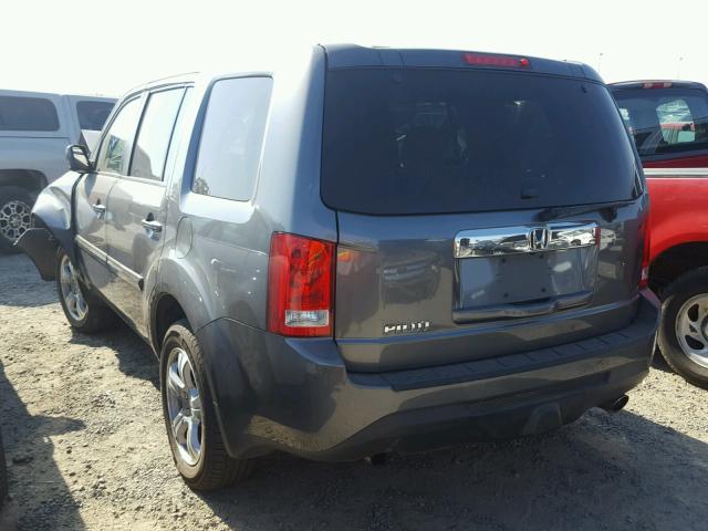 5FNYF3H5XDB034330 - 2013 HONDA PILOT EXL CHARCOAL photo 3