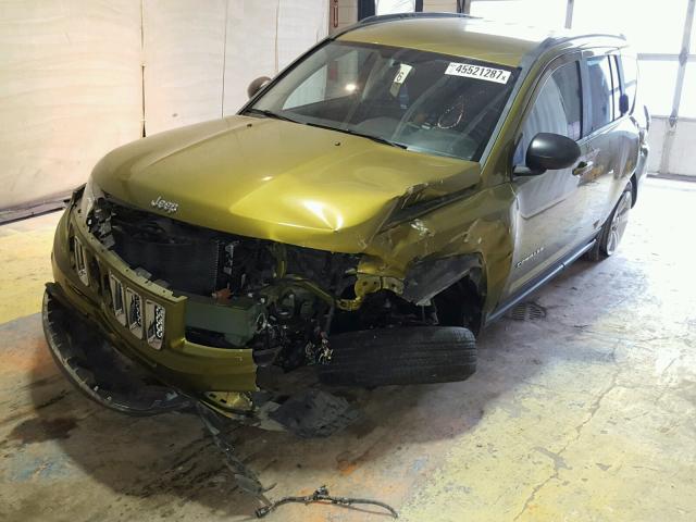 1C4NJCBB5CD558409 - 2012 JEEP COMPASS SP GREEN photo 2