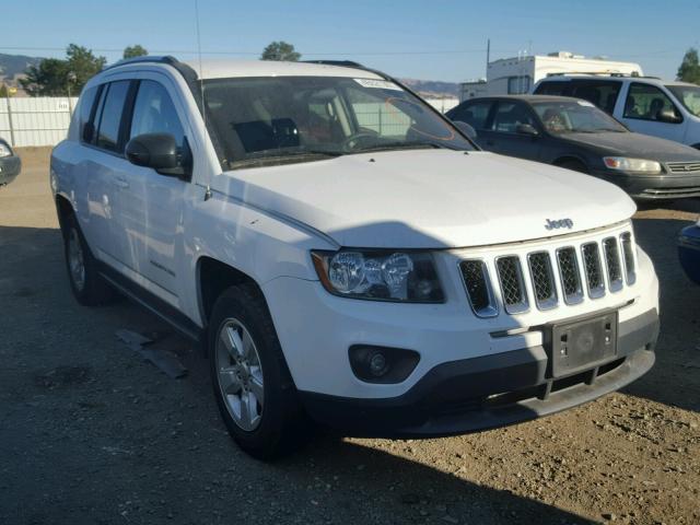 1C4NJCBA3ED749787 - 2014 JEEP COMPASS SP WHITE photo 1