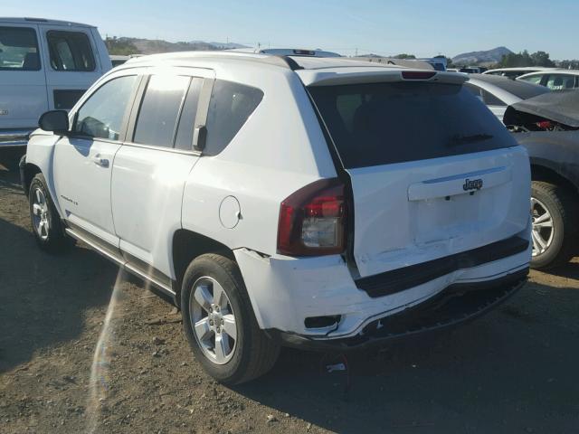 1C4NJCBA3ED749787 - 2014 JEEP COMPASS SP WHITE photo 3
