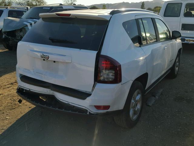 1C4NJCBA3ED749787 - 2014 JEEP COMPASS SP WHITE photo 4