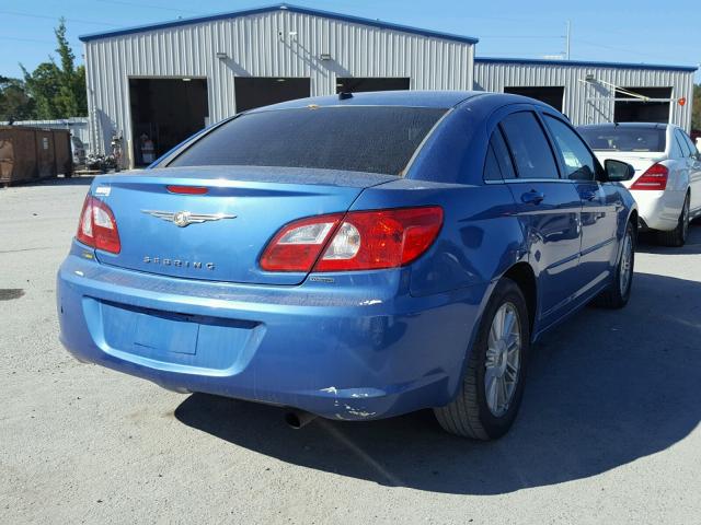 1C3LC56R07N645885 - 2007 CHRYSLER SEBRING TO BLUE photo 4