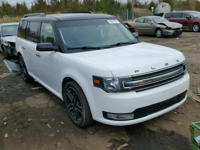 2FMHK6C80FBA08863 - 2015 FORD FLEX SEL WHITE photo 1