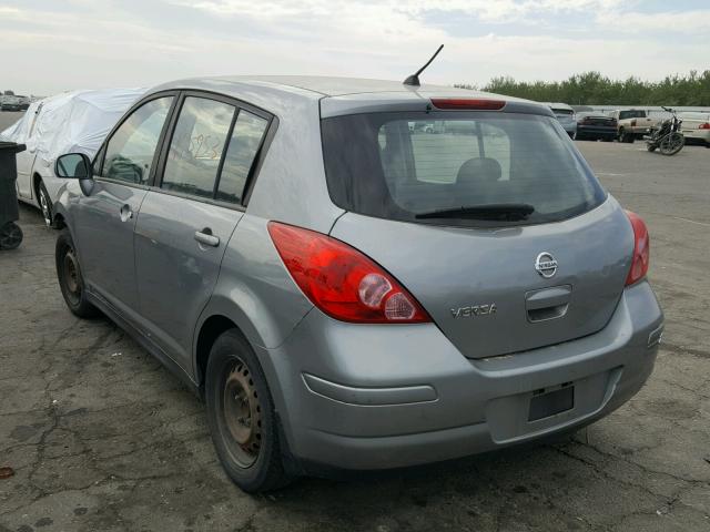 3N1BC13E89L387803 - 2009 NISSAN VERSA S GRAY photo 3