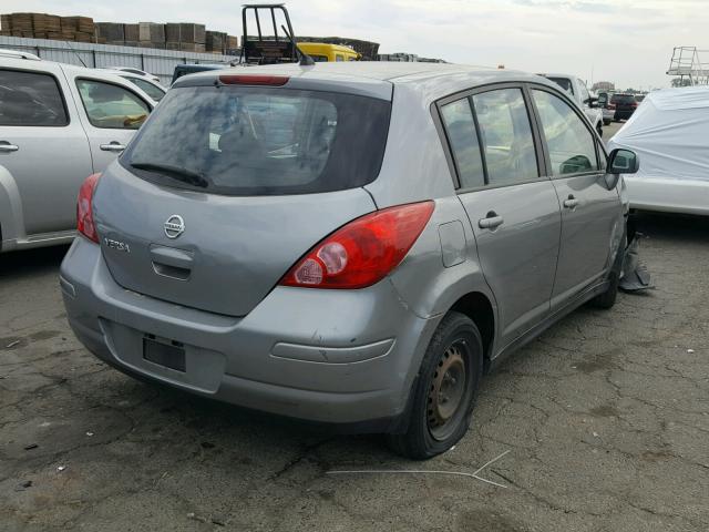 3N1BC13E89L387803 - 2009 NISSAN VERSA S GRAY photo 4