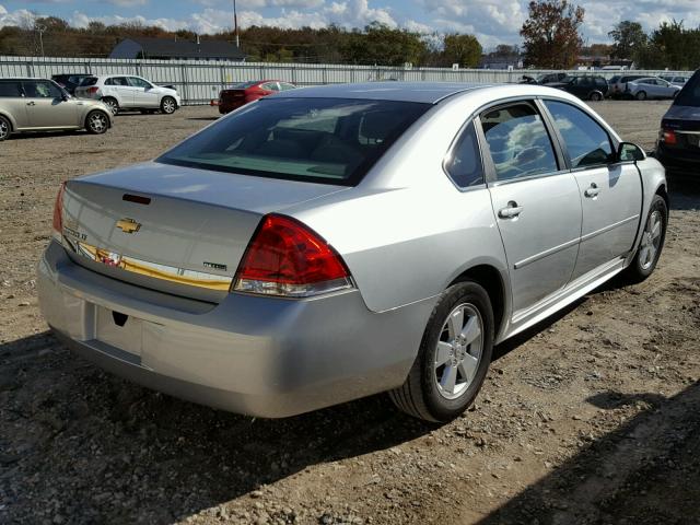 2G1WB5EK8A1174666 - 2010 CHEVROLET IMPALA LT GRAY photo 4