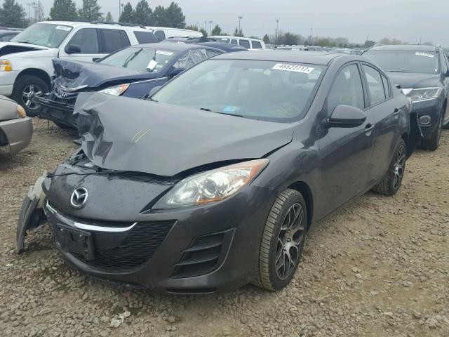 JM1BL1SF2A1205810 - 2010 MAZDA 3 I GRAY photo 2