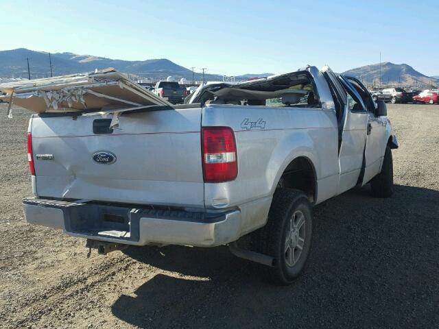 1FTPX14545FB61171 - 2005 FORD F150 SILVER photo 4