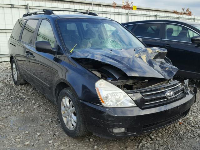 KNDMB233966023490 - 2006 KIA SEDONA EX BLACK photo 1