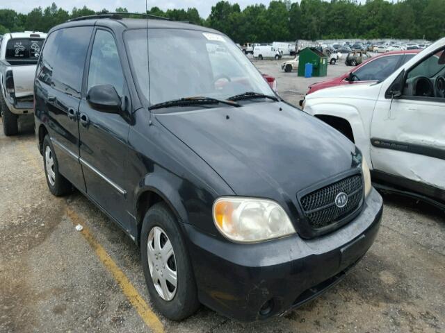 KNDUP132956674796 - 2005 KIA SEDONA EX BLACK photo 1