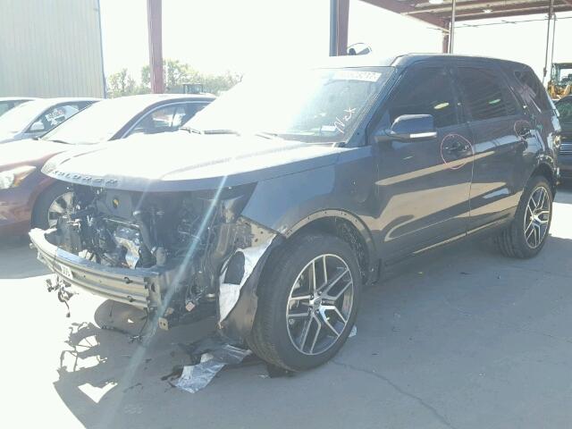 1FM5K8GT5HGC04757 - 2017 FORD EXPLORER S 灰色 照片 2