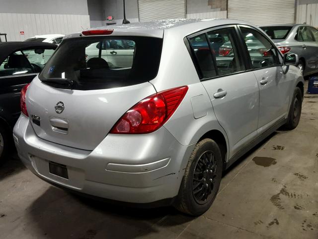 3N1BC13E37L383591 - 2007 NISSAN VERSA SILVER photo 4