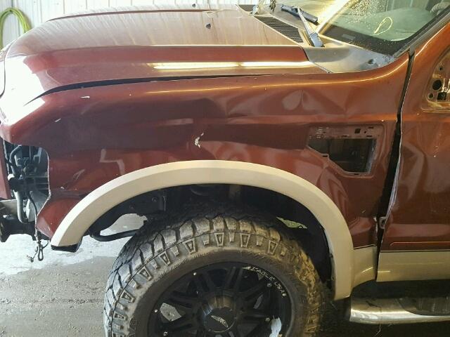 1FTSW21R88EC46177 - 2008 FORD F250 BROWN photo 9