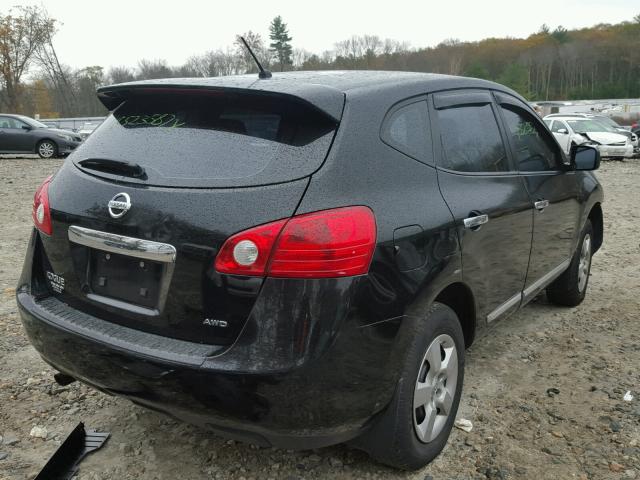 JN8AS5MV9BW261486 - 2011 NISSAN ROGUE BLACK photo 4