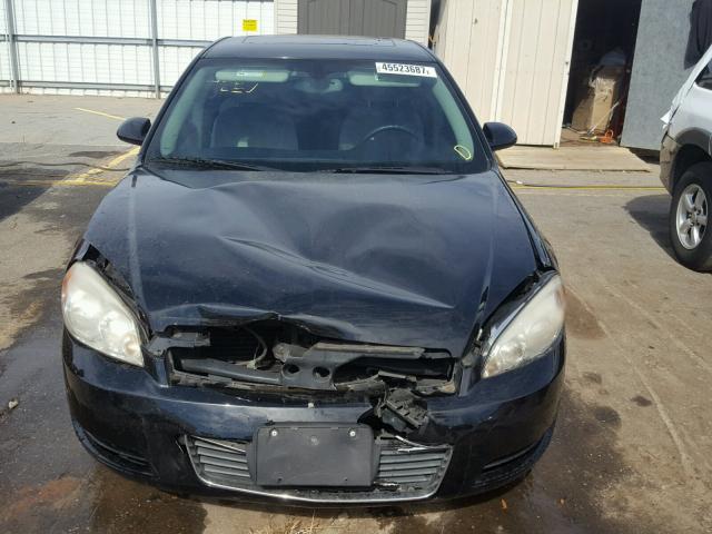 2G1WT58K079216055 - 2007 CHEVROLET IMPALA LT BLACK photo 10