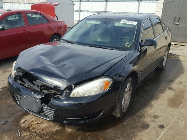 2G1WT58K079216055 - 2007 CHEVROLET IMPALA LT BLACK photo 2