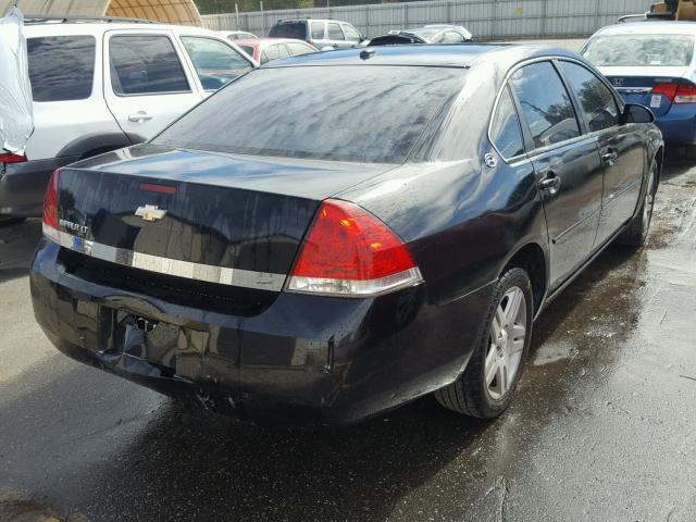 2G1WT58K079216055 - 2007 CHEVROLET IMPALA LT BLACK photo 4