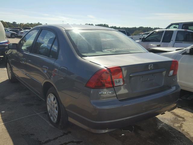 2HGES16614H624328 - 2004 HONDA CIVIC GRAY photo 3