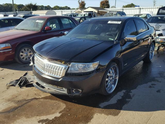 3LNHM28T78R655278 - 2008 LINCOLN MKZ BLACK photo 2