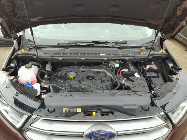 2FMPK3J96HBC35385 - 2017 FORD EDGE SEL MAROON photo 7