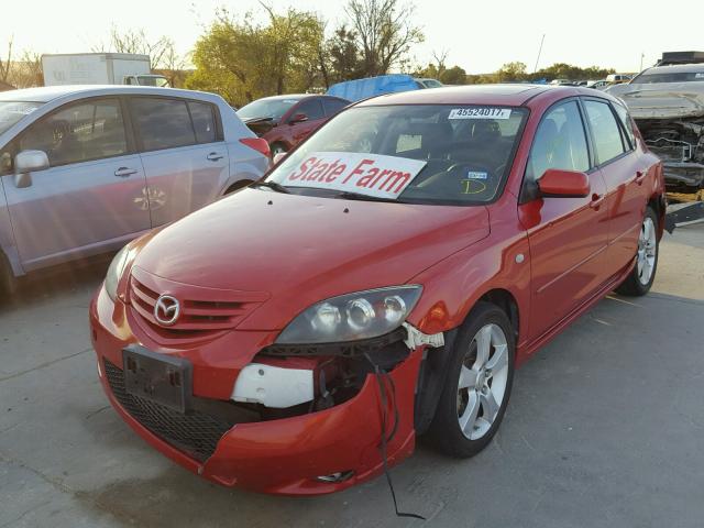 JM1BK343441106668 - 2004 MAZDA 3 RED photo 2