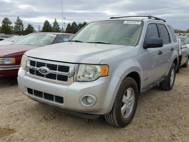 1FMCU03Z98KE74407 - 2008 FORD ESCAPE SILVER photo 2