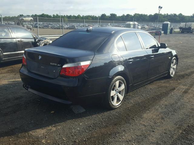 WBANF33566CS37478 - 2006 BMW 525 XI BLACK photo 4