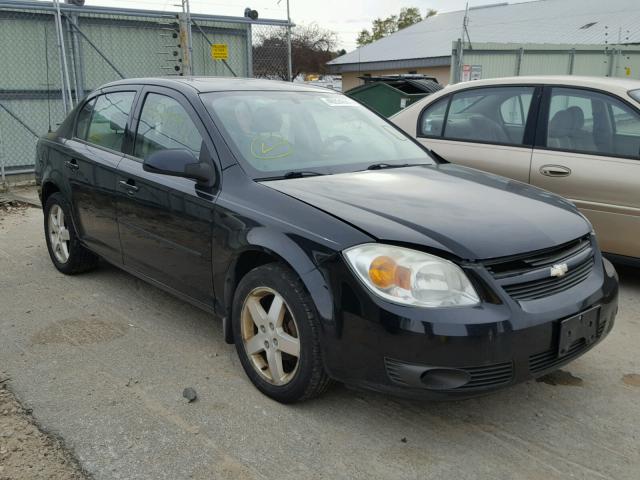 1G1AL52F257669453 - 2005 CHEVROLET COBALT LS BLACK photo 1