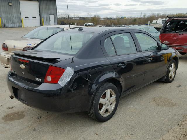 1G1AL52F257669453 - 2005 CHEVROLET COBALT LS BLACK photo 4