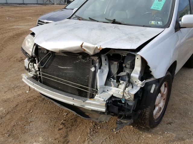 2HNYD18276H547882 - 2006 ACURA MDX SILVER photo 9