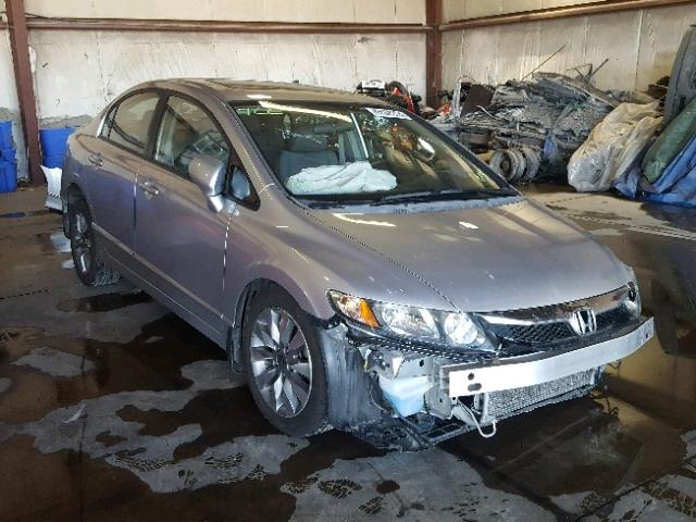 19XFA1F95AE021289 - 2010 HONDA CIVIC EXL SILVER photo 1