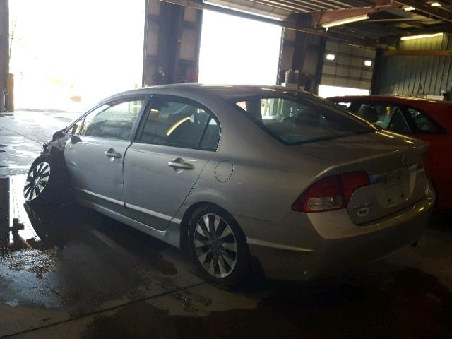 19XFA1F95AE021289 - 2010 HONDA CIVIC EXL SILVER photo 3