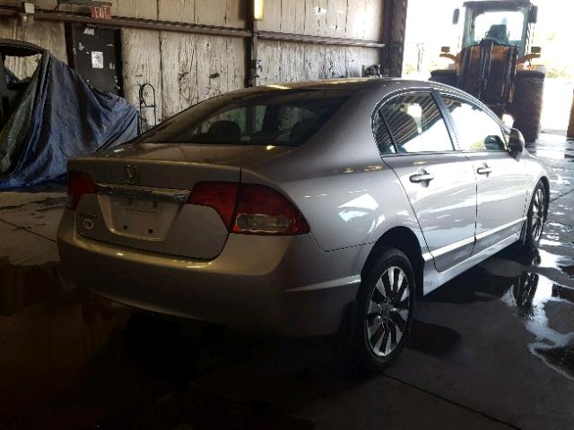 19XFA1F95AE021289 - 2010 HONDA CIVIC EXL SILVER photo 4