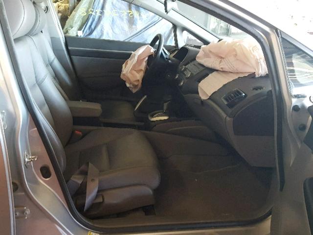 19XFA1F95AE021289 - 2010 HONDA CIVIC EXL SILVER photo 5