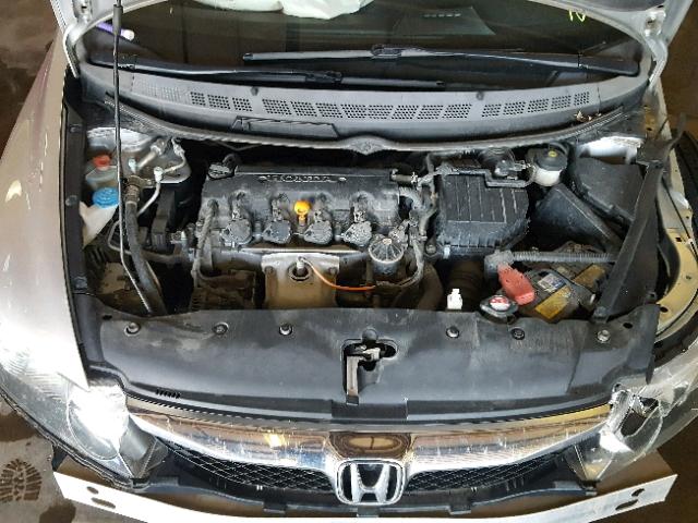 19XFA1F95AE021289 - 2010 HONDA CIVIC EXL SILVER photo 7