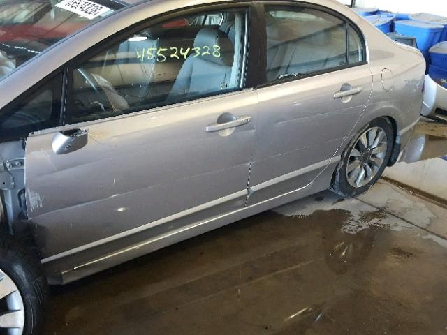 19XFA1F95AE021289 - 2010 HONDA CIVIC EXL SILVER photo 9