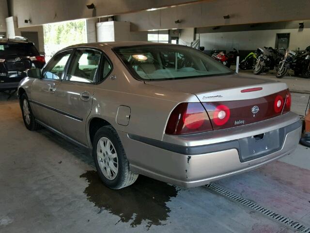 2G1WF52E839116922 - 2003 CHEVROLET IMPALA GOLD photo 3