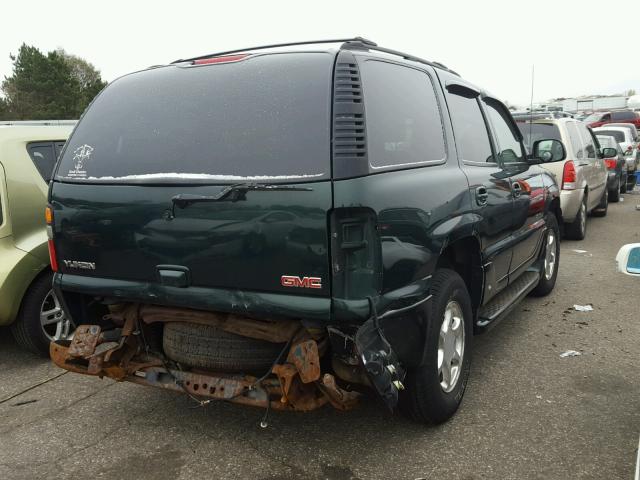 1GKEK63U64J100092 - 2004 GMC YUKON GREEN photo 4