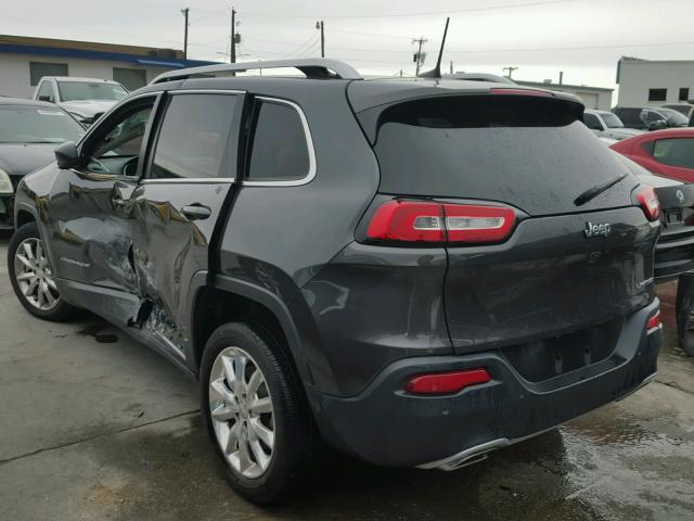 1C4PJLDS2GW141183 - 2016 JEEP CHEROKEE L GRAY photo 3