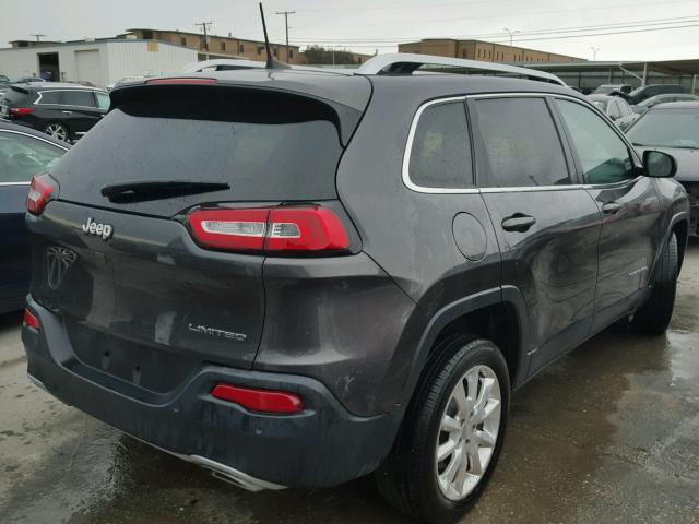 1C4PJLDS2GW141183 - 2016 JEEP CHEROKEE L GRAY photo 4