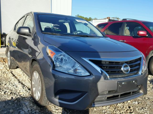 3N1CN7AP0FL832942 - 2015 NISSAN VERSA S GRAY photo 1