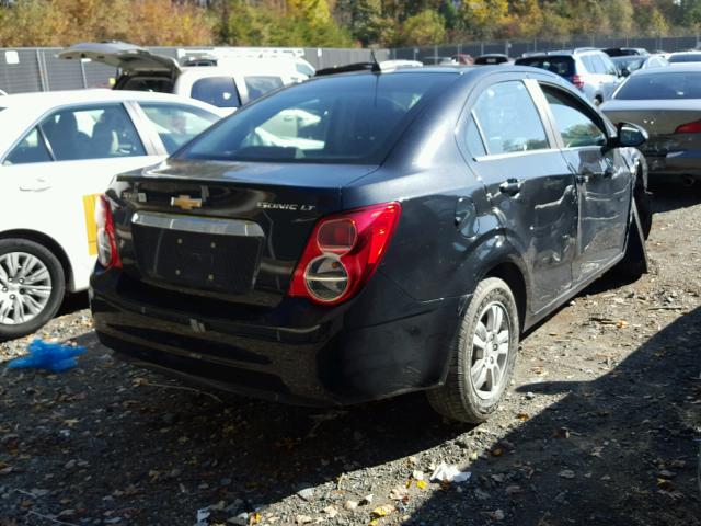 1G1JC5SH4F4115867 - 2015 CHEVROLET SONIC LT BLACK photo 4